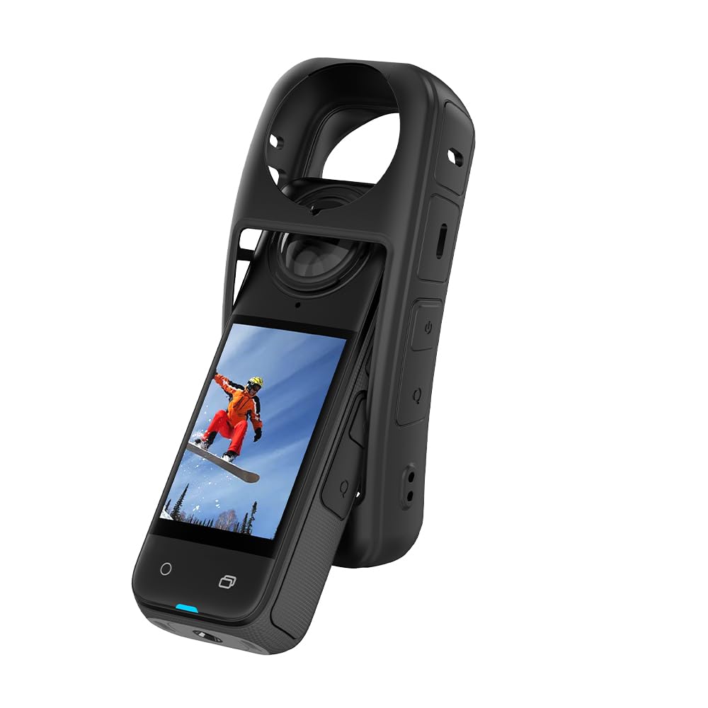 ZORBES Silicone Cover For Insta 360 X4 Silicone Protective Case Anti-Scratch Silicone Cover Anti-slip Snug-fit Silicone Housing Protective Cover for Insta 360 X4 Sports Camera, Not Include X4 Camera ZORBES Silicone Cover For Insta 360 X4 Silicone Protective Case Anti-Scratch Silicone Cover Anti-slip Snug-fit Silicone Housing Protective Cover for Insta 360 X4 Sports Camera, Not Include X4 Camera